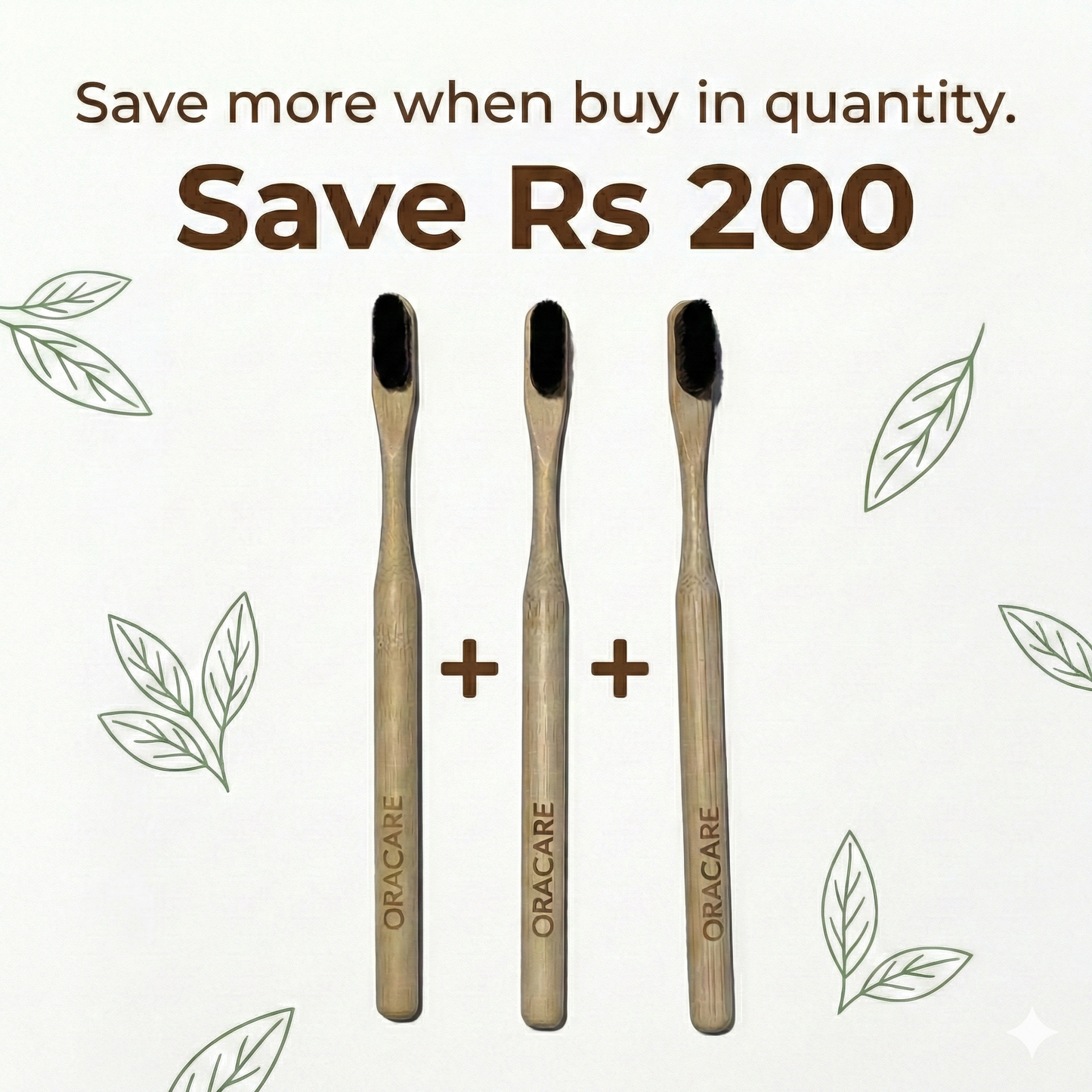 Family Pack —  Wooden Nano Bristle Toothbrushes