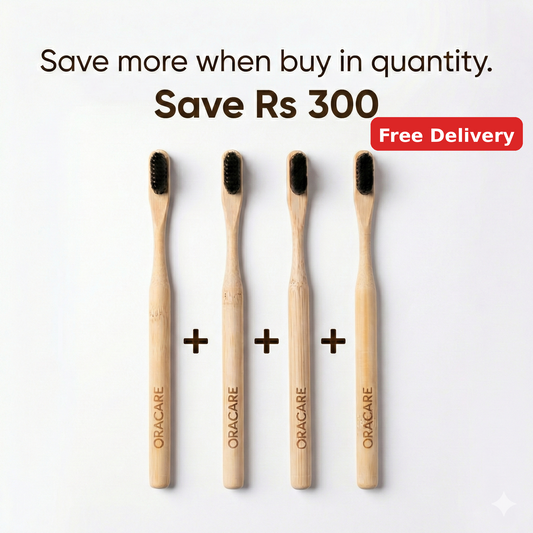 Family Pack —  Wooden Nano Bristle Toothbrushes
