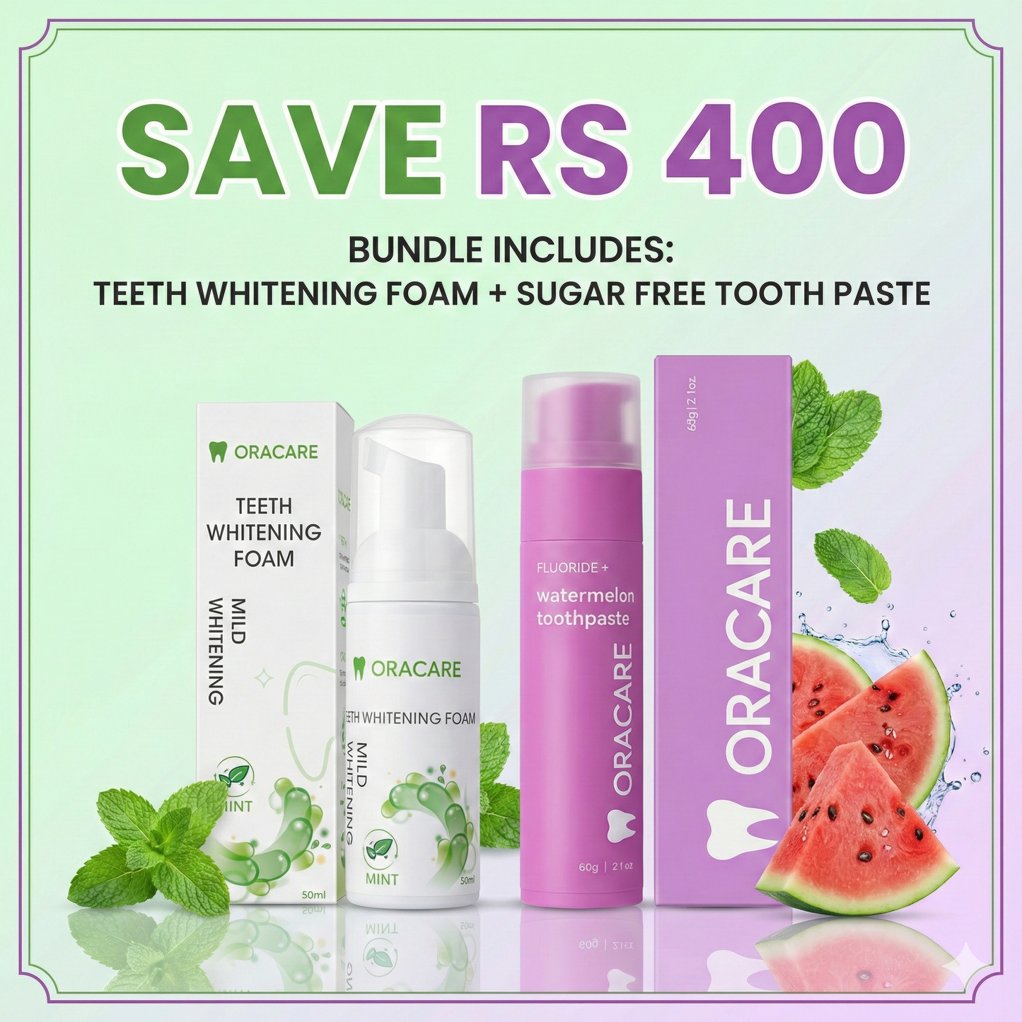 Teeth Whitening Kit: Toothpaste + Whitening Form